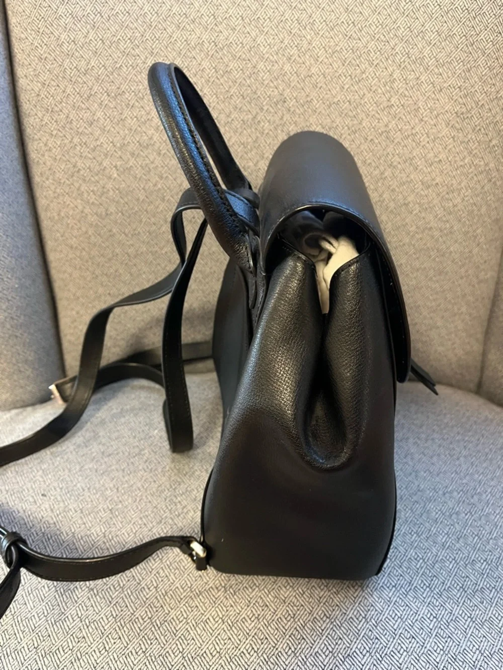 ♠️ Kate Spade Adel Black Leather Backpack - Picture 9 of 11